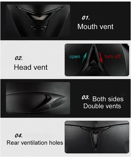 Vista 4 de Casco modular SDFGDFD Bluetooth, casco anticolisión de la motocicleta de cara completa ha obtenido la certificación DOT/ECE, casco de moto de cara