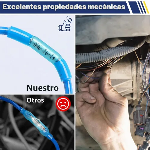 Vista 7 de haisstronica 80PCS Conectores de Tope Termorretráctiles, Conectores de Cable Termorretráctiles de Grado Marino Calibre 26-10, Conectores de Cable