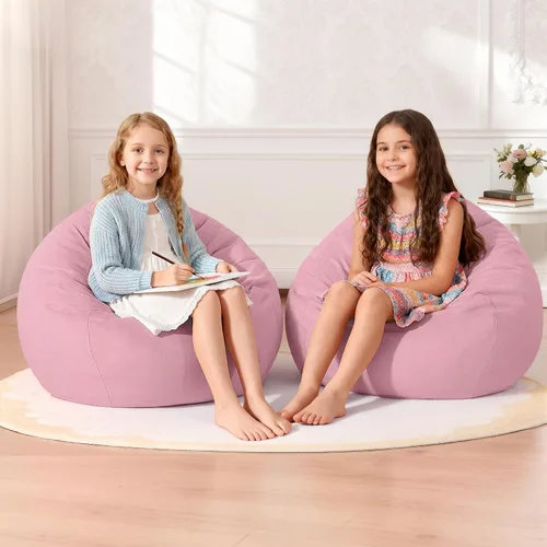 Vista 40 de Homguava - Sillón puff de 3 pies Sillón estilo puff grande de 3 pulgadas con relleno de espuma viscoelástica, sofá suave con funda de terciopelo