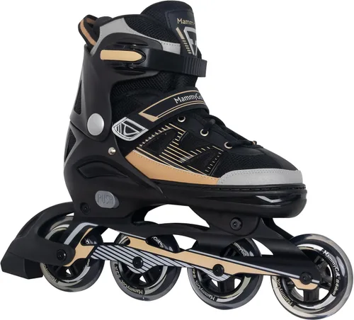 Vista 9 de MammyGol Patines en línea para adultos para hombres y mujeres, rodillos con cuchillas con rodamientos de acero al carbono, freno TPR, malla 3D