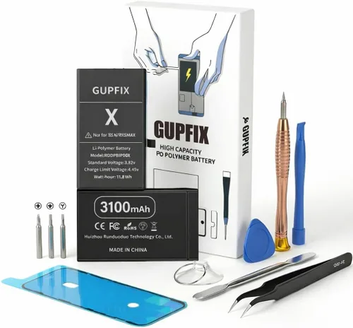 Vista 16 de Batería GUPFIX para iPhone 12/12Pro sin advertencia de pieza desconocida emergente No Unknown Part Info High Real Capacity Long Last Time Wireless
