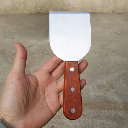 Vista 4 de Espátula de helado de acero inoxidable, pala, herramienta para hacer helados, paquete de 2