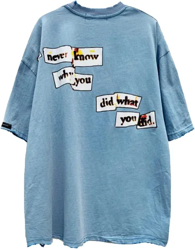 Vista 5 de Aelfric Eden Camisetas vintage de gran tamaño para hombre, estilo vintage, de los años 90, para verano, unisex, hipster, impresa, casual, ropa