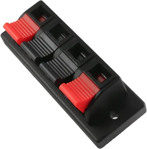 Vista 13 de Fielect 16 unids WP2-3 Clip de conexión de resorte de altavoz Terminales de 2 vías Bloque de tira Abrazadera de unión Clip de prueba Jack Socket
