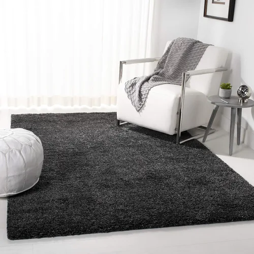 Vista 16 de SAFAVIEH Colección August Shag - Alfombra de área de 6 x 9 pies, color lila, diseño sólido, no desprende pelusa y de fácil cuidado, grosor de 1.2