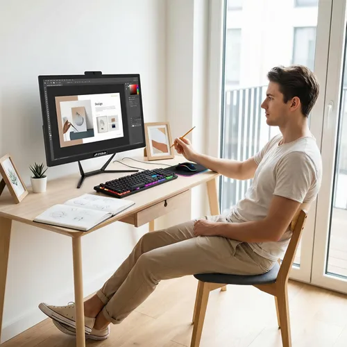 Vista 4 de STGSivir PC todo en uno,Pantalla FHD de 21,5", Core i7,16G RAM,512G SSD