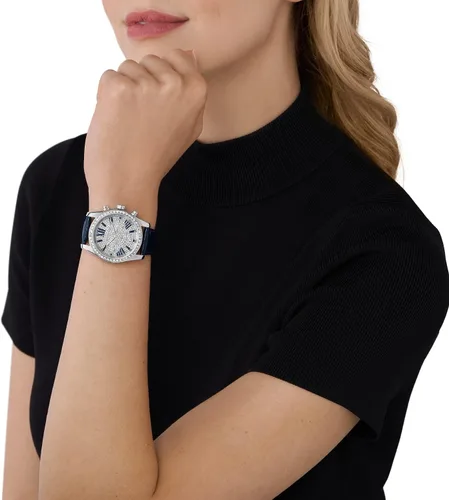 Vista 4 de Michael Kors Reloj de cuarzo Lexington Lux para mujer, Azul Marino