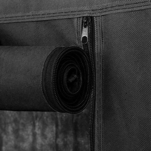 Vista 7 de Organizador de almacenamiento de zapatos de 7 niveles, 36 pares de zapateros portátil de doble fila, estante de armario, torre para armario con Negro