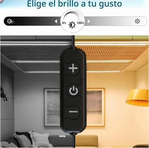 Vista 2 de Tiras de luces LED pequeñas de 10 pies cálidas, tira de luces LED regulables, 180 LEDs, luces de cinta LED tipo cuerda súper brillantes para sala