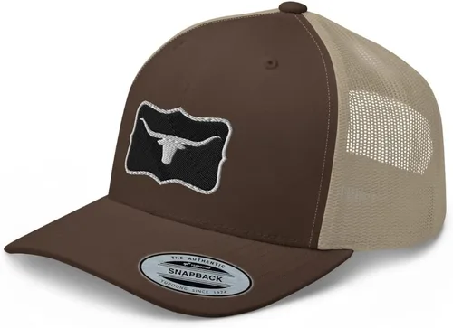Vista 10 de Amarillo Western Rodeo Trucker Hat Cowboy Mid Crown Curved Bill Ranch Cap