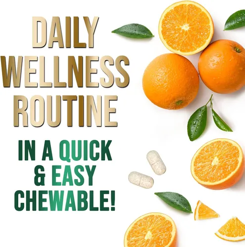 Vista 7 de Vitamin C 1000mg Per Serving Chewable - Sugar Free - Extra Strength Antioxidants - Natural Immune Support Supplement with Vitamin C & Rose Hips