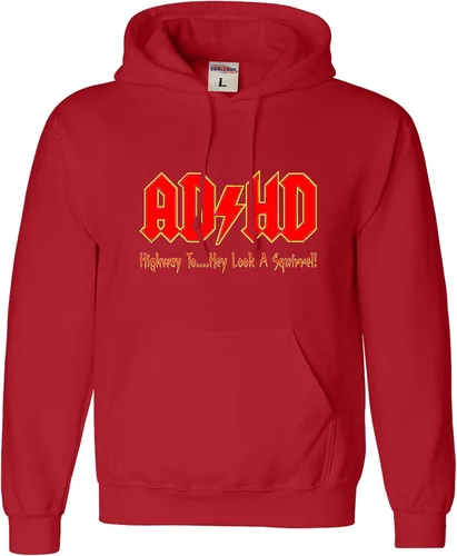 Vista 56 de Go All Out Sudadera con capucha para hombre y mujer con texto en inglés "Highway To Hey Look A Squirrel
