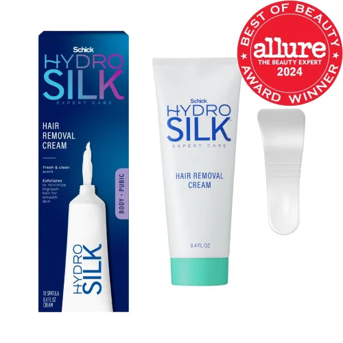 Vista 2 de Schick Hydro Silk Crema Depilatoria Mujer para Área Corporal y Bikini