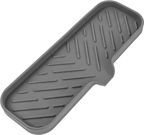 Vista 25 de MicoYang Jaboneras de Baño de Silicona con Boquilla de Drenaje - Organizador de Fregadero de Baño y Cocina, Soporte para Esponja, Bandeja de Jabón