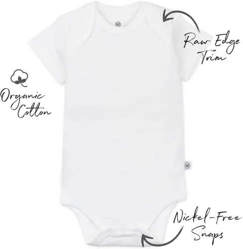 Vista 4 de HonestBaby Unisex Baby 10-Pack Organic Cotton Short