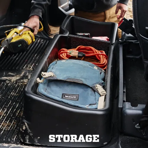 Vista 2 de Husky Liners caja de almacenamiento para Silverado/Sierra 1500 modelos 2014 a 2017 de cabina pasajeros