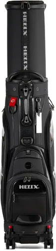 Vista 5 de HELIX Bolsa de golf con ruedas, bolsa de golf retráctil para viajes, cubierta duradera para viajes de golf