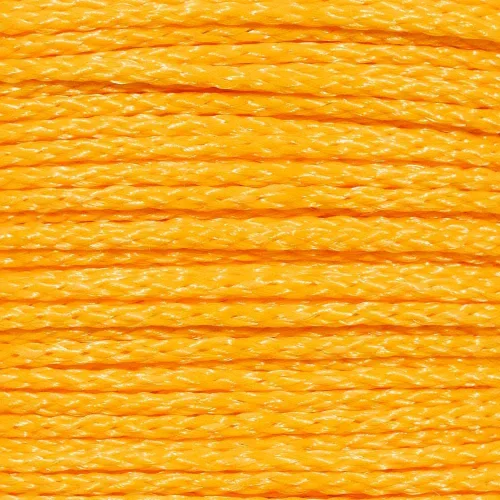 Vista 3 de Cuerda de polipropileno trenza hueca en color amarillo – uso múltiple – (1/2 pulgada x 10 pies)