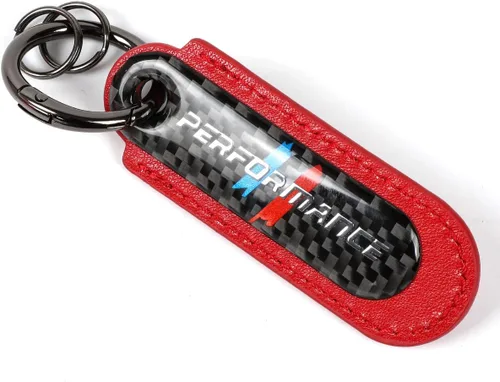Vista 7 de muekzru Juego de Llavero de Fibra de Carbono y Cuero para Coche, Llavero Universal de Moda y Deportes para Negocios, Regalo de Cumpleaños