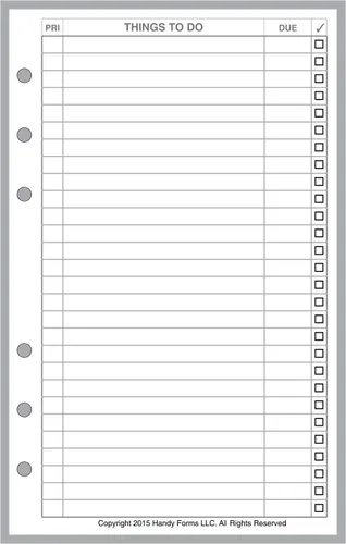 Vista 19 de Reposición de papel con cuadrícula de puntos de tamaño compacto (0,10"), dimensionado y perforado para cuadernos Franklin Covey Compact y otros
