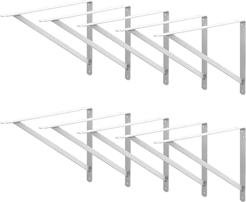 Vista 12 de Decko Products 49138-10 - Soporte de estante resistente, 8.5 x 11.25 pulgadas, paquete de 10, color negro