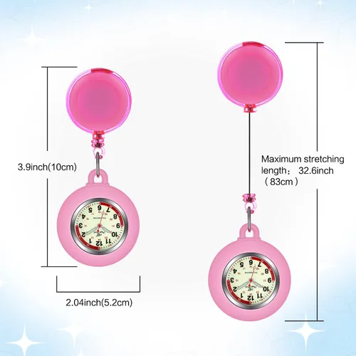 Vista 7 de SIBOSUN Reloj de enfermera para enfermera, médico, reloj médico para estudiantes de medicina y médicos, reloj unisex de fácil lectura para mujeres