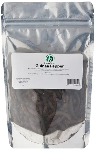 Vista 3 de KOPABANA Pimienta de Guinea Aframomum melegueta Pimienta Selim Granos de Selim 4oz