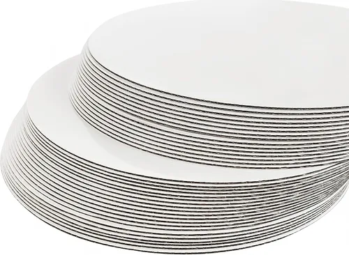 Vista 5 de ONE MORE [35 piezas] Tabla redonda para tartas de 12 pulgadas, desechable, base circular para tartas, base redonda revestida de 12 pulgadas, paquete