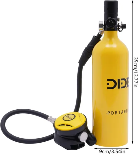 Vista 7 de Mini juego de buceo, tanque de buceo de 0.5L con bomba, kit de tanque de buceo de respiración subacuática de 4500 PSI, buceo, buceo, esnórquel
