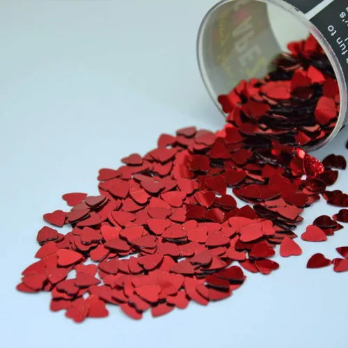 Vista 14 de Confetti Heart 1/4" Baby Mix - Paquete al por menor #8637 QS0