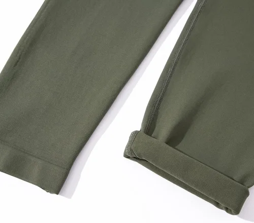 Vista 9 de MOSHENGQI Leggings para mujer, sin costuras, cintura alta, adelgazantes, para entrenamiento, gimnasio, yoga