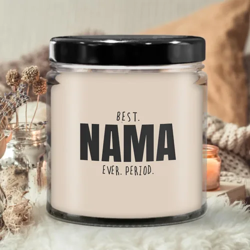 Vista 3 de LaPomme Vela de Nama, regalos para abuelos, regalo para nueva abuela, velas perfumadas de vainilla de 9 onzas Vela 20