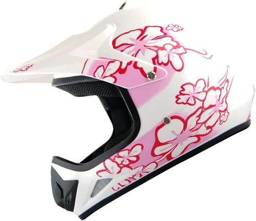 Vista 2 de Martian Casco de Motocross para Jóvenes Niños ATV Dirt Bike BMX MX Casco + Gafas + Guante Negro MG Youth Paquete: Spider Negro