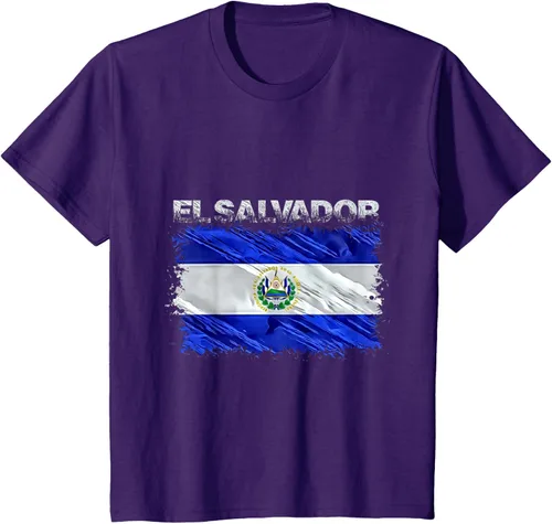 Vista 23 de Camiseta El Salvador, Negro
