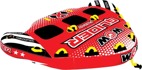 Vista 6 de Wow Sports Glider Towable Tube - Flex Seating - Soft Top - for Boating