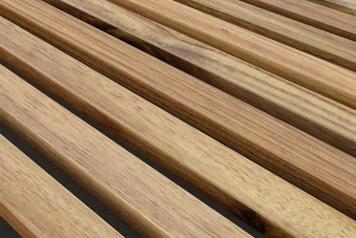 Vista 4 de Woody Walls Paneles de pared de listones de madera maciza, cada panel de pared de listones de madera está hecho de madera real, los paneles