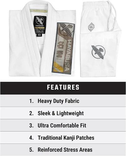 Vista 5 de Hayabusa Ascend Lightweight Jiu Jitsu Gi Kids