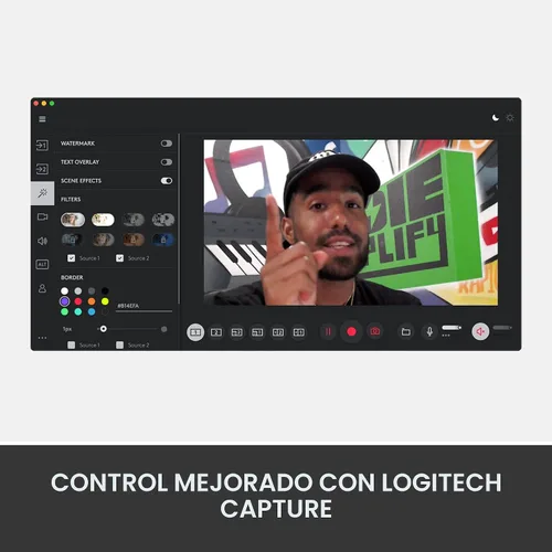 Vista 8 de Logitech StreamCam Premium Webcam para transmisión y creación de contenido, Full HD 1080p a 60 fps, funciona con Microsoft Teams, Google Meet, Zoom