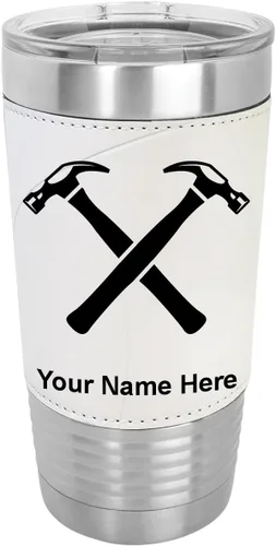 Vista 22 de LaserGram Personalized 20oz Tumbler, Hammers (Baseball Style)