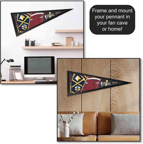 Vista 4 de Bandera de Denver Nuggets Miami Heat Dueling