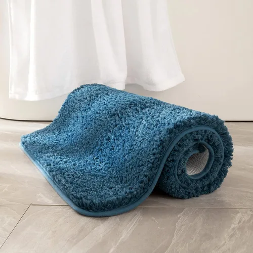 Vista 27 de MIULEE Alfombras de baño negras, suaves y pequeñas, absorbentes, antideslizantes, de secado rápido, esponjosas, para baño, bañera y duchas, lavables