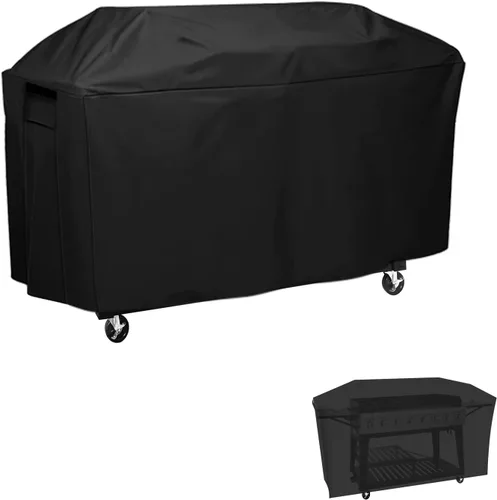 Vista 15 de Cubierta de Parrilla para Parrilla Hibachi, Cubierta de Parrilla de Mesa Pequeña Impermeable para Exteriores de Servicio Pesado, Cubierta