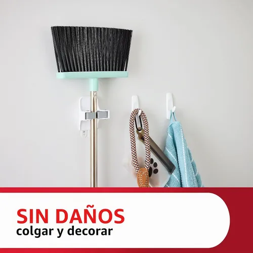 Vista 5 de Ganchos de utilidad Command Colgar sin daños con adhesivo, resistente, ideal para organización y almacenamiento, soporta hasta 3 libras