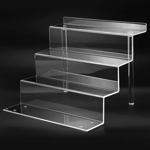Vista 9 de bigantss Estante acrílico de 9 pulgadas para organizador de perfumes, estantes Funko POP de 4 niveles, organizador de colonia, soporte de exhibición