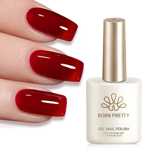 Vista 36 de Born Pretty - Esmalte de gel blanco lechoso, color blanco gelatina