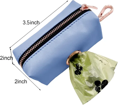 Vista 5 de Juego de collar y correa de cuero suave para perro (6.6 pies), elegante hebilla de metal resistente de oro rosa, correa de 4 longitudes ajustables