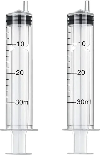 Vista 16 de ¡Sin aguja! 20 jeringas de plástico reutilizables de 0.0 fl oz con medición hidropónica de plástico de medición de nutrientes jeringa herramientas