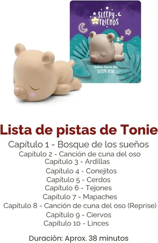 Vista 5 de Tonies Sleepy Friends: Bedtime Stories - Figura de juguete de audio con oso soñoliento