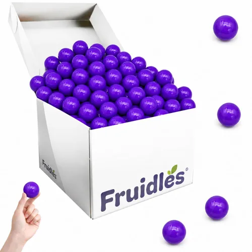 Vista 9 de Fruidles Bolas de goma con sabor a frutas, golosinas de bufé de dulces, recambios de tamaño de máquina, certificado Kosher Parve, 1 pulgada