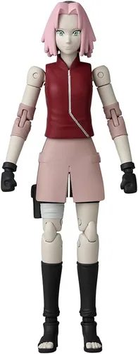 Vista 3 de BANDAI Anime Heroes Naruto Figura de acción Haruno Sakura Figura de 6.7